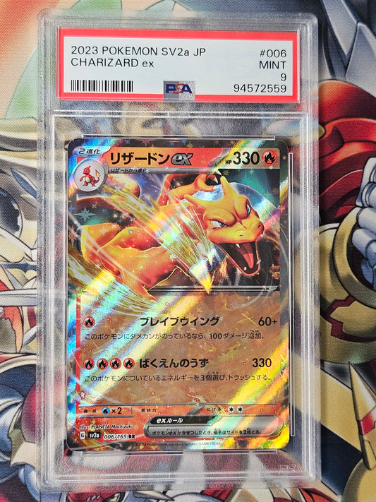 Charizard ex 151 SV2a #006 Double Rare PSA 9 MINT Pokemon Japanese