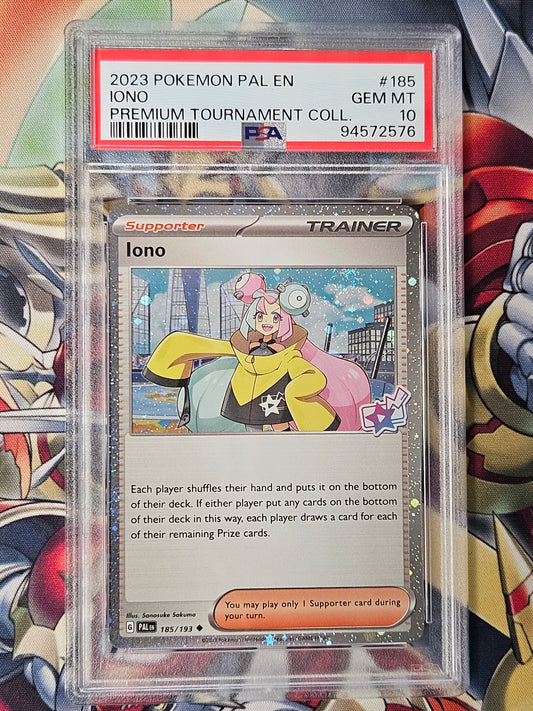 Iono Premium Tournament Collection #185 PSA 10 GEM MINT Pokemon 1 of 2