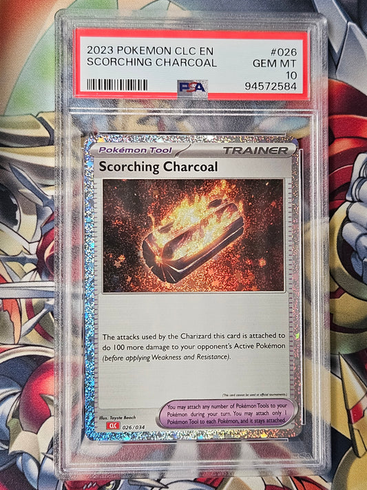 Scorching Charcoal CLV EN #026 PSA 10 GEM MINT Pokemon