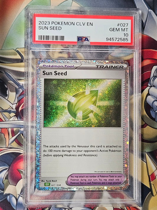 Sun Seed CLV EN #027 PSA 10 GEM MINT Pokemon