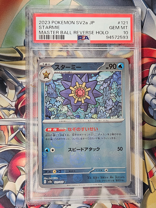 Starmie 151 SV2a #112 Master Ball Reverse Holo PSA 10 GEM MINT Pokemon Japanese