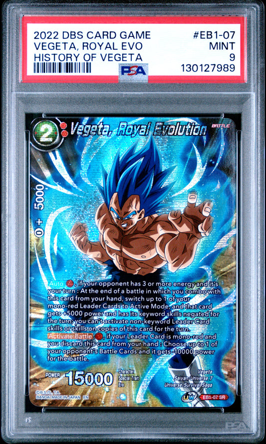 Vegeta, Royal Evolution Theme Selection History Of Vegeta Eb1-07 MINT 9 Dragon Ball Super Card Game - Masters