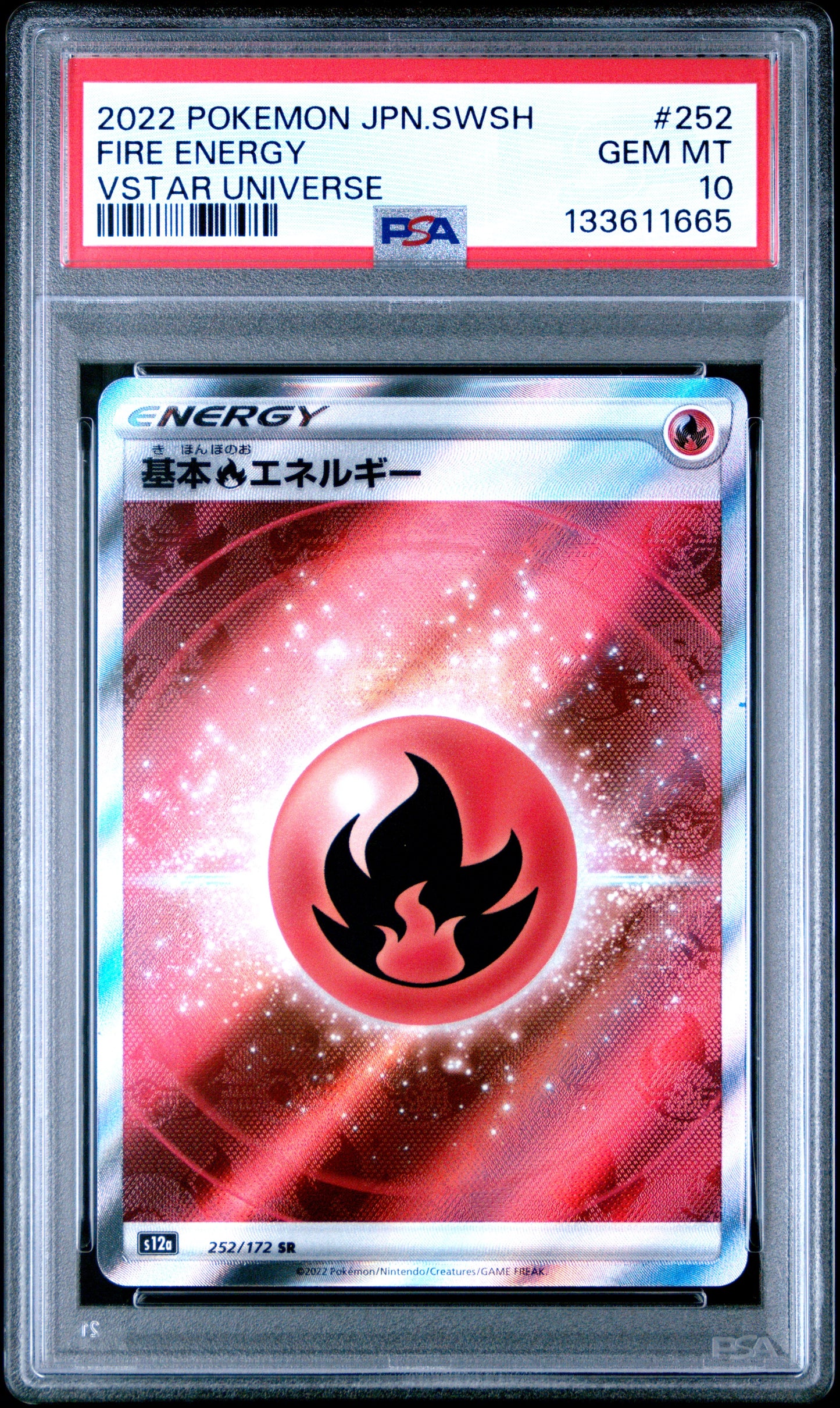 Fire Energy Vstar Universe 252 GEM MINT 10 Pokemon Japanese