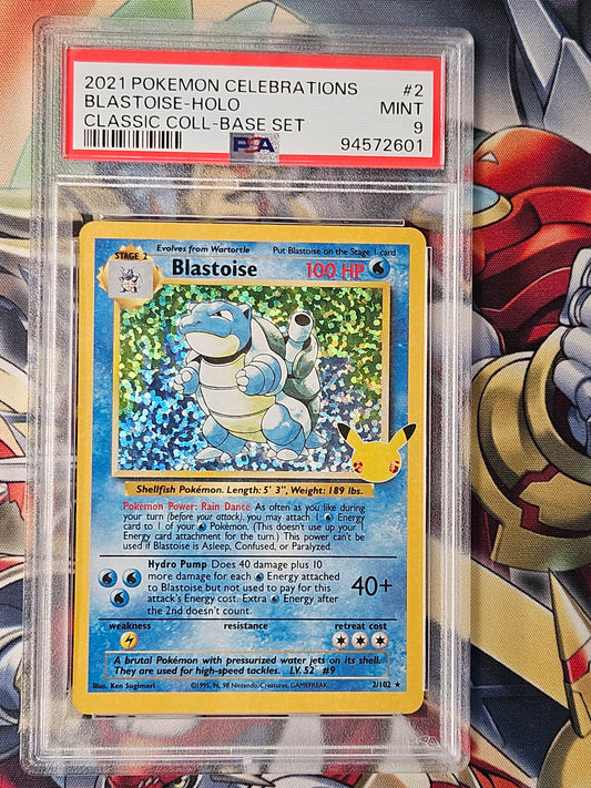 Blastoise Celebrations Classic Collection #2 PSA 9 MINT Pokemon