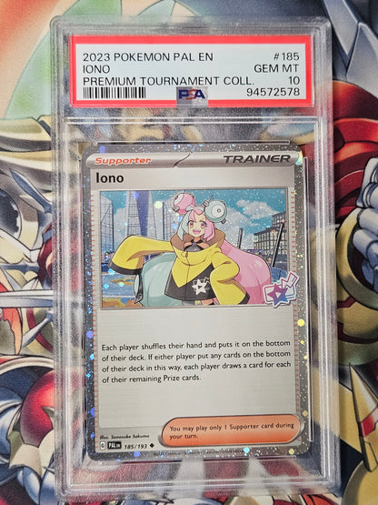 Iono Premium Tournament Collection #185 PSA 10 GEM MINT Pokemon 2 of 2