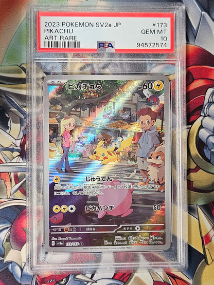 Pikachu 151 SV2a #173 Art Rare PSA 10 GEM MINT Pokemon Japanese 2 of 2