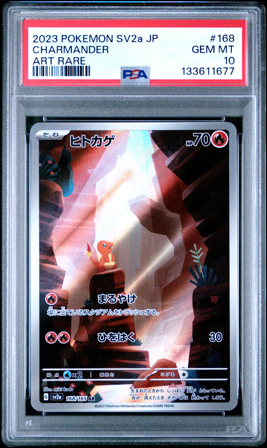 Charmander Sv2A-Pokemon 151 168 Art Rare GEM MINT 10 Pokemon Japanese