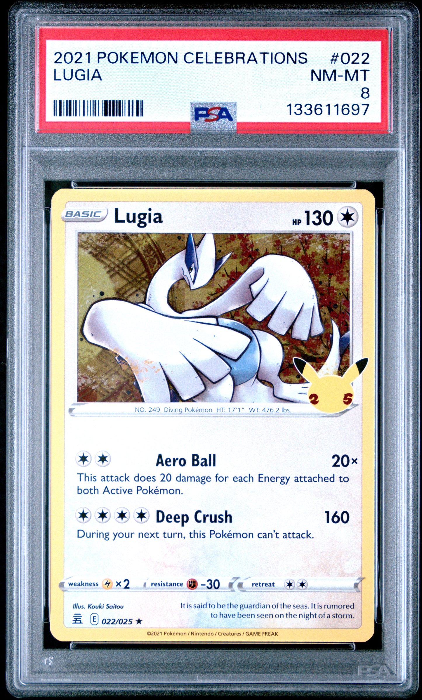 Lugia Celebrations 022 Holo NM-MINT 8 Pokemon