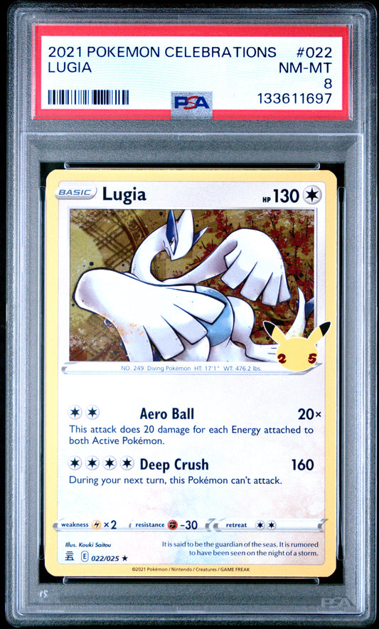 Lugia Celebrations 022 Holo NM-MINT 8 Pokemon