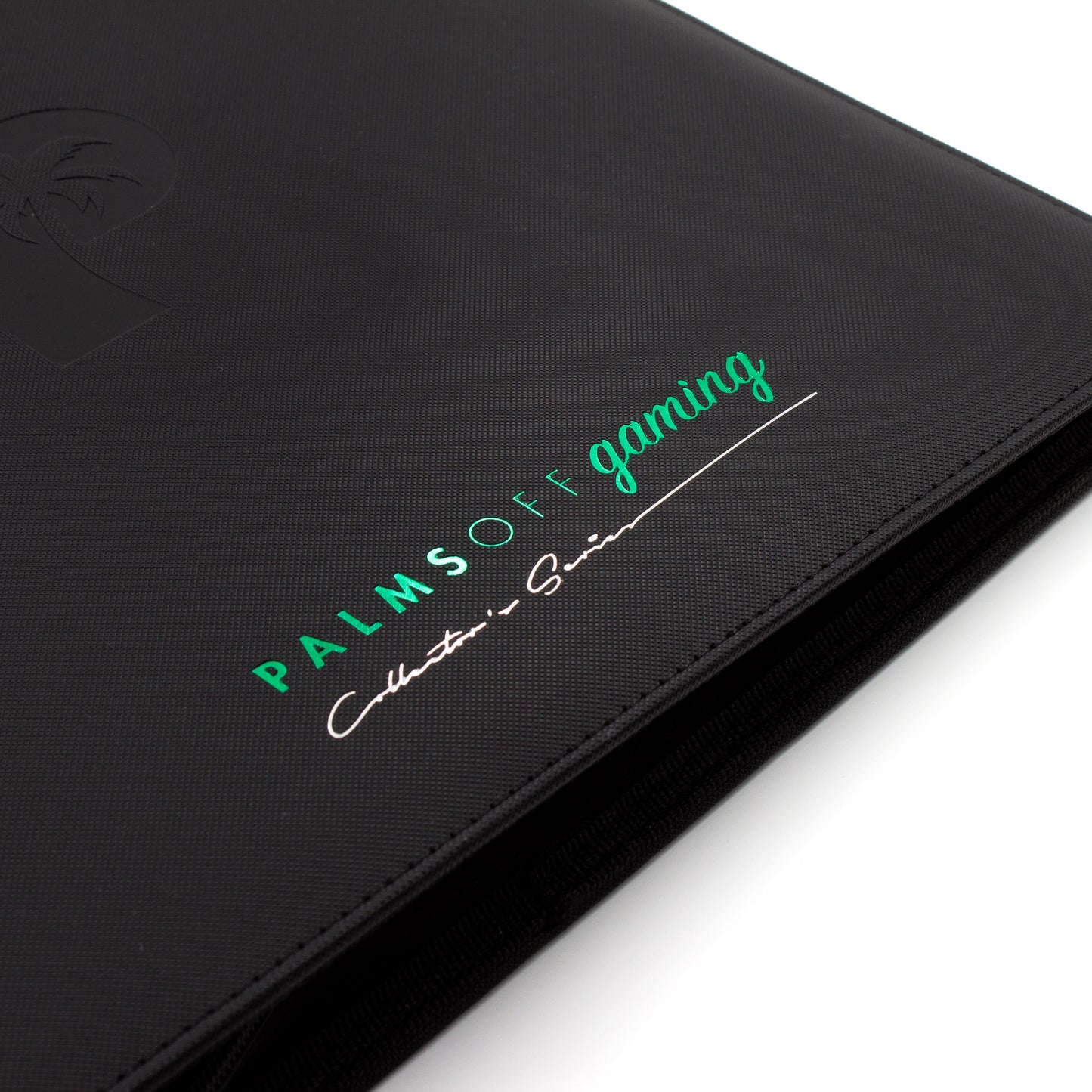 Palms Off Gaming - Collector's Series 12 Pocket Zip Trading Card Binder - Black