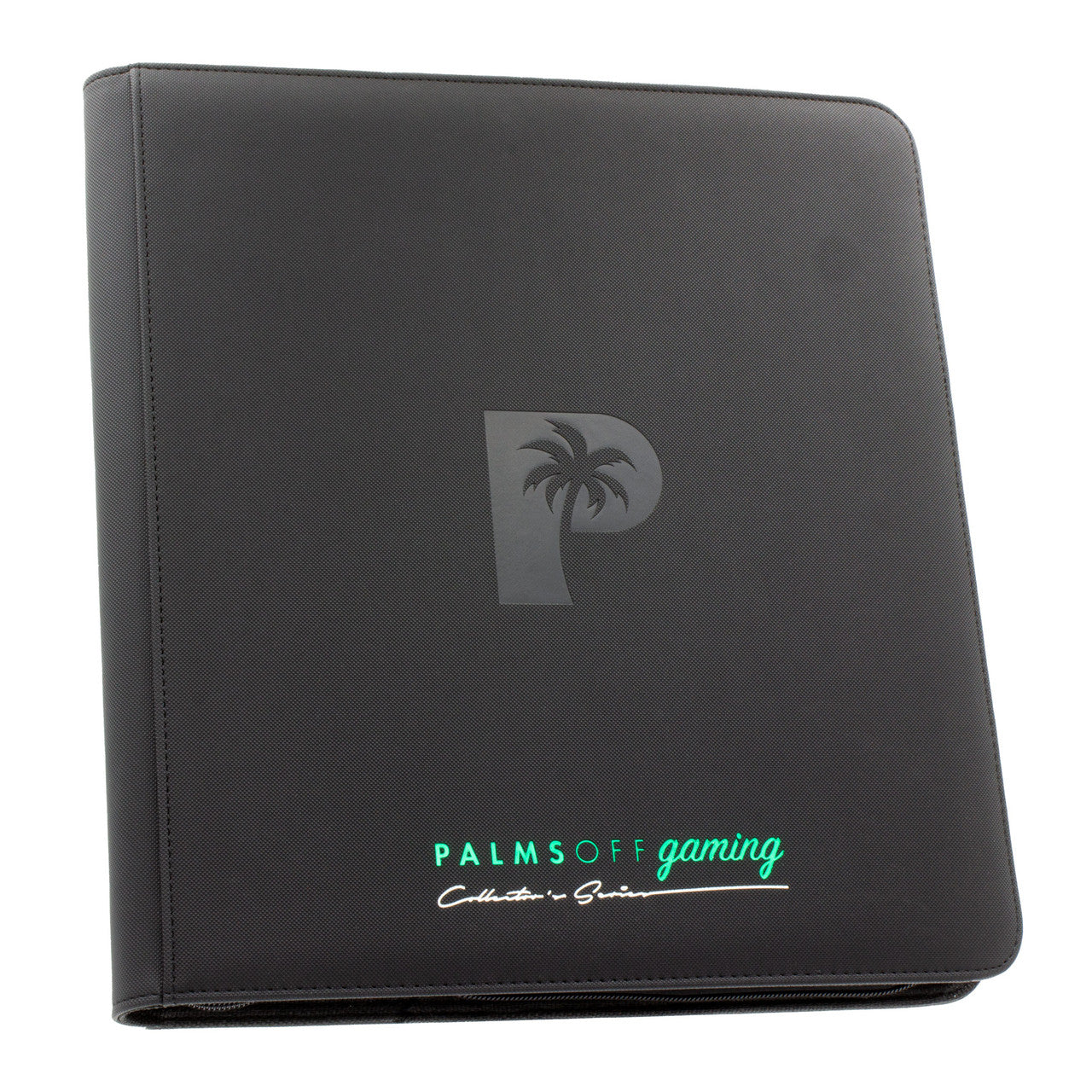 Palms Off Gaming - Collector's Series 12 Pocket Zip Trading Card Binder - Black