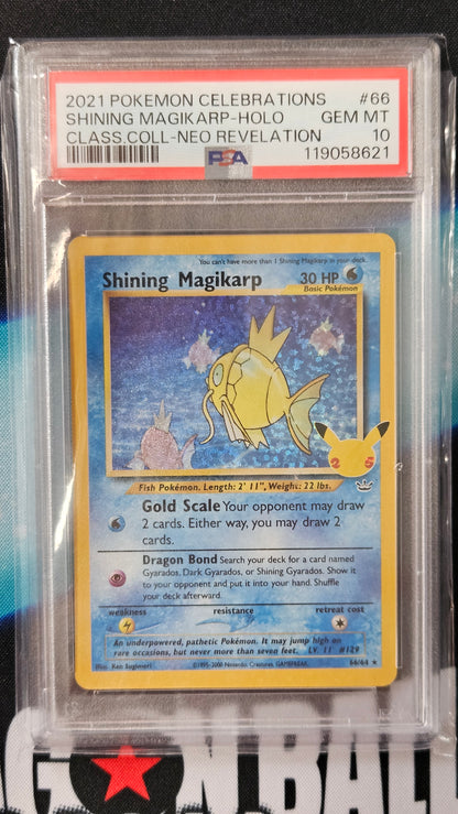 Shining Magicarp Celebrations Classic Collection 66/64 Holo PSA 10 GEM MINT Pokemon 2 of 2